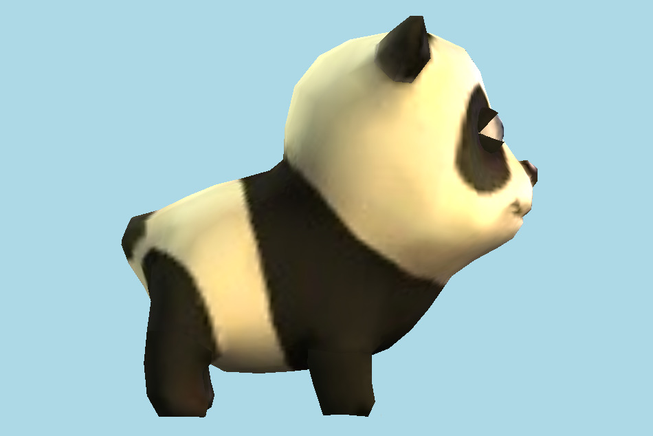 Pet Rescue Saga Panda 3d model