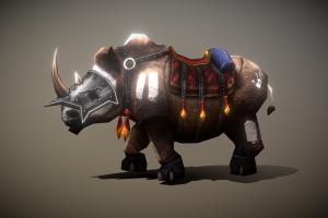 3DRT horns, warcraft, beast, mount, pet, rhino, saddle, rhinoceros, bullet, gamedev, battle, fairytale, 3drt, steed, animated-character, reins, animated-rigged, fantasy-character, character, game, 3d, lowpoly, mobile, gameasset, creature, animal, animated, 3dmodel, fantasy, war, gameready, animal-character, battle-steed, battle-mount, fantasy-mount