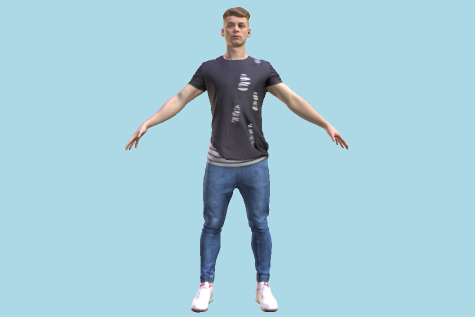 Handsome Man Casual Style 166 3d model