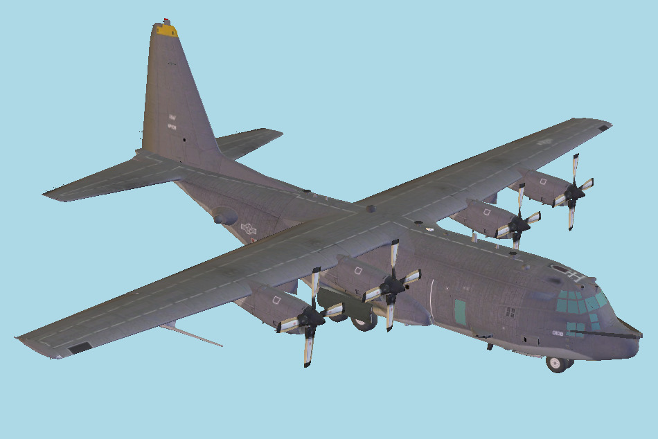 AC-130U Spooky II 3d model