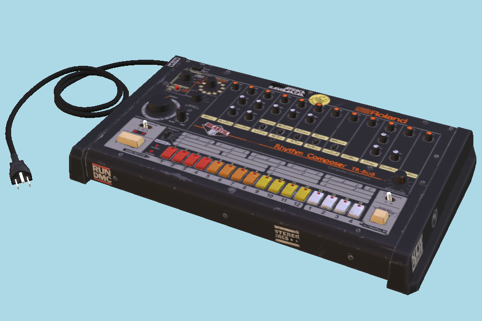 Roland DJ TR-808 3d model