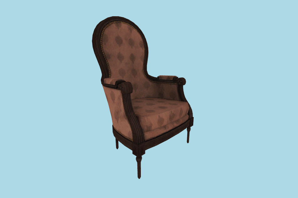 Fancy Chair HL MDL 3d model