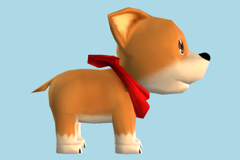 Harvest Moon: A Wonderful Life Short Eared Dog 3d model