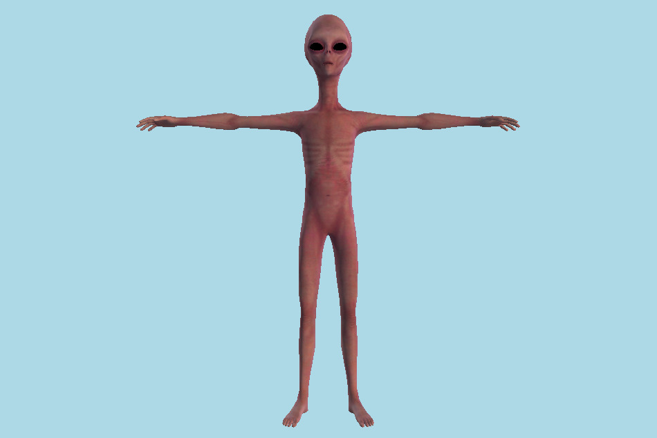 Alien 4 T-Pose 3d model
