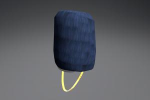 Bearskin (Blue) hat, bear, cap, fur, headgear, headress, bearskin, military, blue, skin