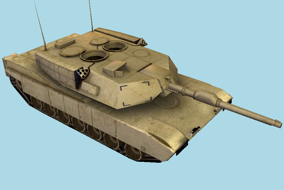 M1A1 Tank 3d model
