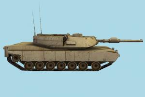 M1A1 Tank 3d model