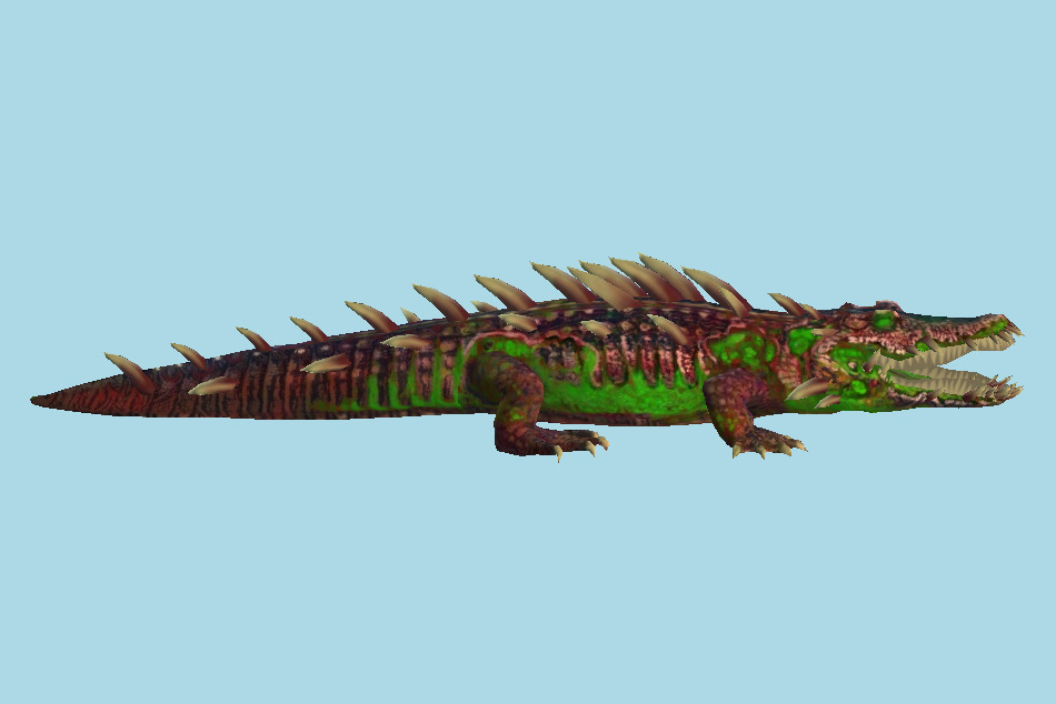 Mutant Alligator 3d model