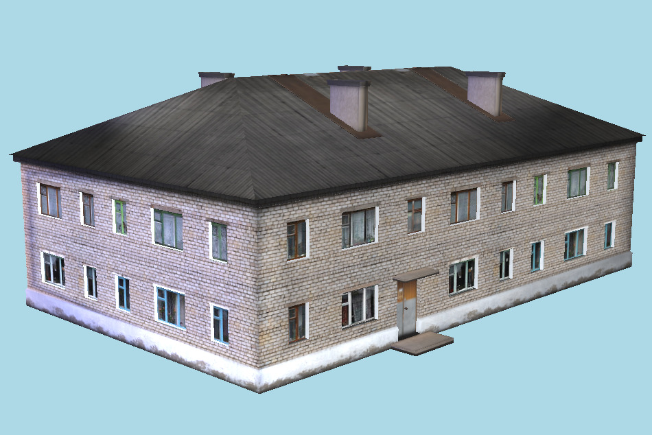 Two Storey House 3d model