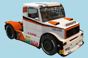 Truck with Interior Interior, car, truck, racing, vehicle, carriage