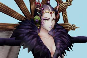 Edea final-fantasy, final, fantasy, woman, female, people, human, xna, characters, rigged