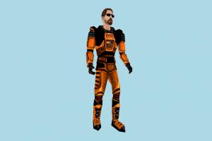 Gordon Suit mdl, hlmdl, halflife, characters, animated