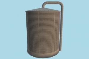 Silo silo, barn, factory, build, lowpoly, structure