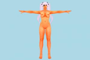 Naked Girl Ayane-Girl