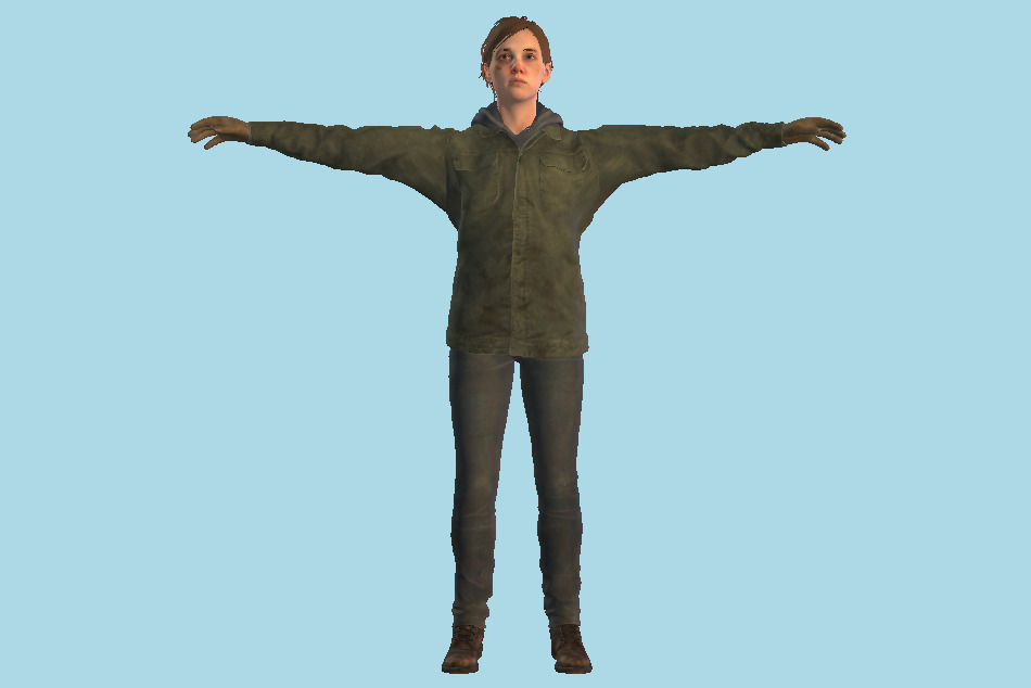 The Last Of Us 2 - TLOU2 Ellie Injured Girl 3d model