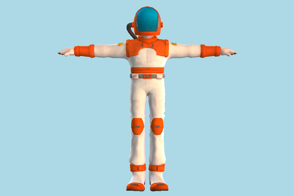 Sci fi Uniform Astronaut 3d model