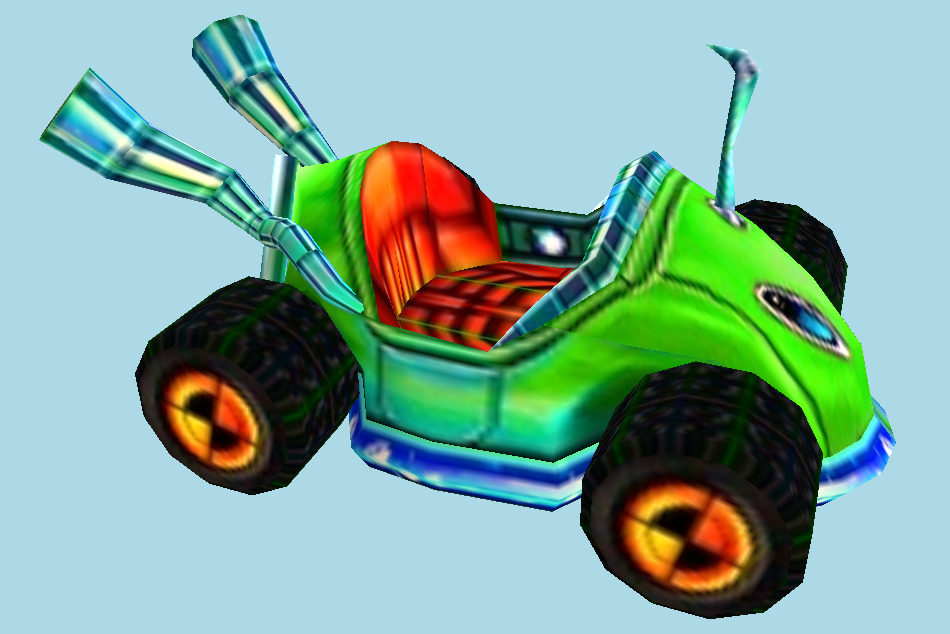 Crash Nitro Kart N. Trance Team Kart 3d model