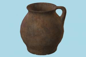 Pot pot, rustic, clay, jug, crock, crockery, amphora, vase, pottery, earthenware, vintage, antique, object