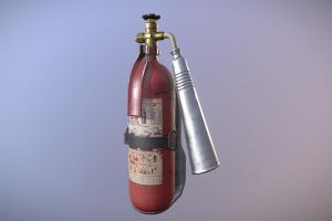 Old Fire Extinguisher time, soviet, prop, unreal, extinguisher, flame, russian, ready, fire, real, game-ready, real-time, unity, game, pbr, lowpoly, low, poly
