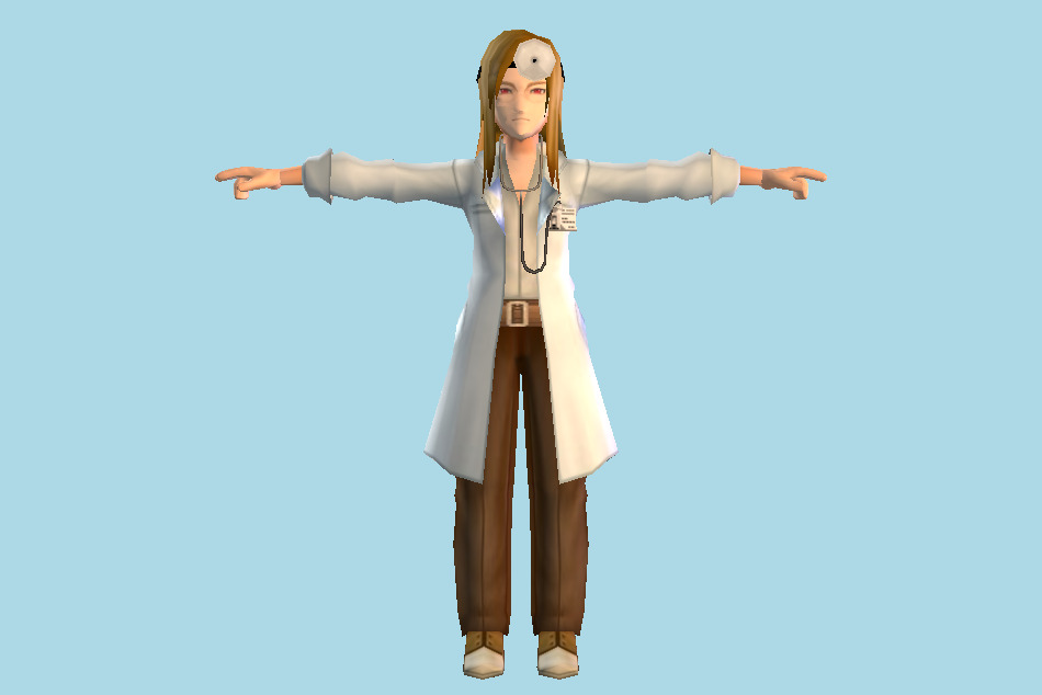 Jade Nurse Girl 3d model