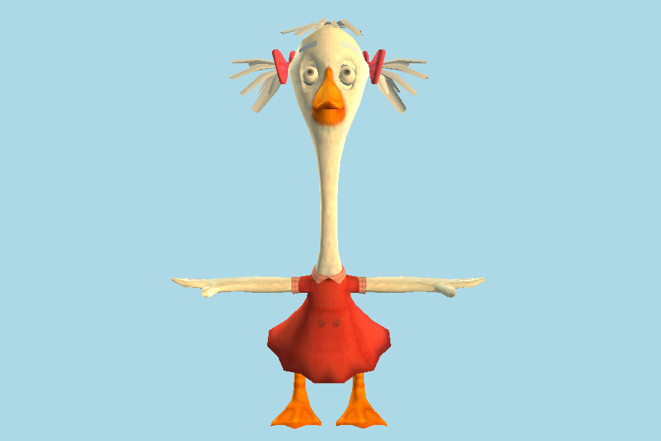 Chicken Little Goosey Loosey 3d model