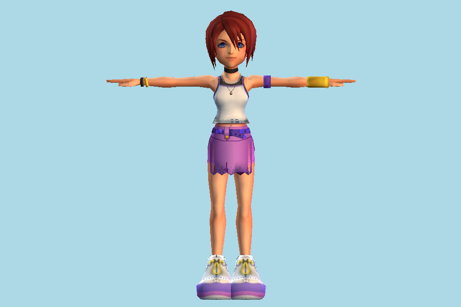 Kingdom Hearts Kairi Girl 3d model