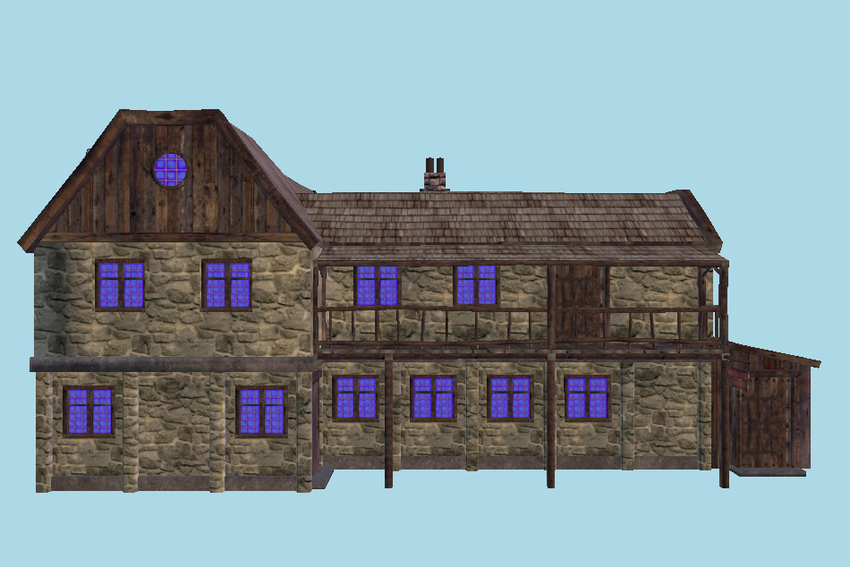 Medieval Tavern 3d model