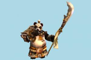Panda Warrior panda-warrior, panda, animal-character, bear, character, animal, animals, cartoon