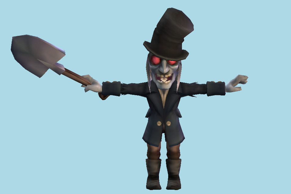 Zombie Panic in Wonderland Grave Digger Zombie 3d model