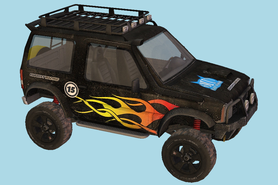 Fireburst - Offorad Car 3d model