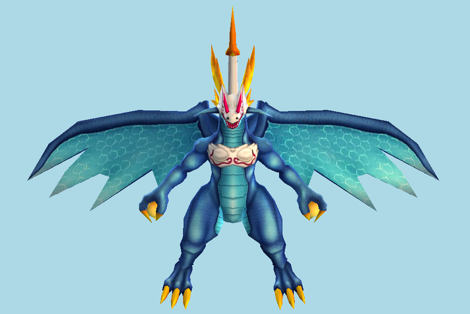 Digimon Masters Wingdramon 3d model