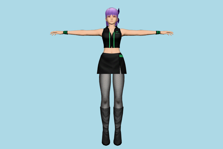 Dead or Alive 5 - Ayane Xbox 3d model