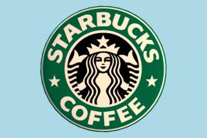 Starbucks logo, coin, company, icon