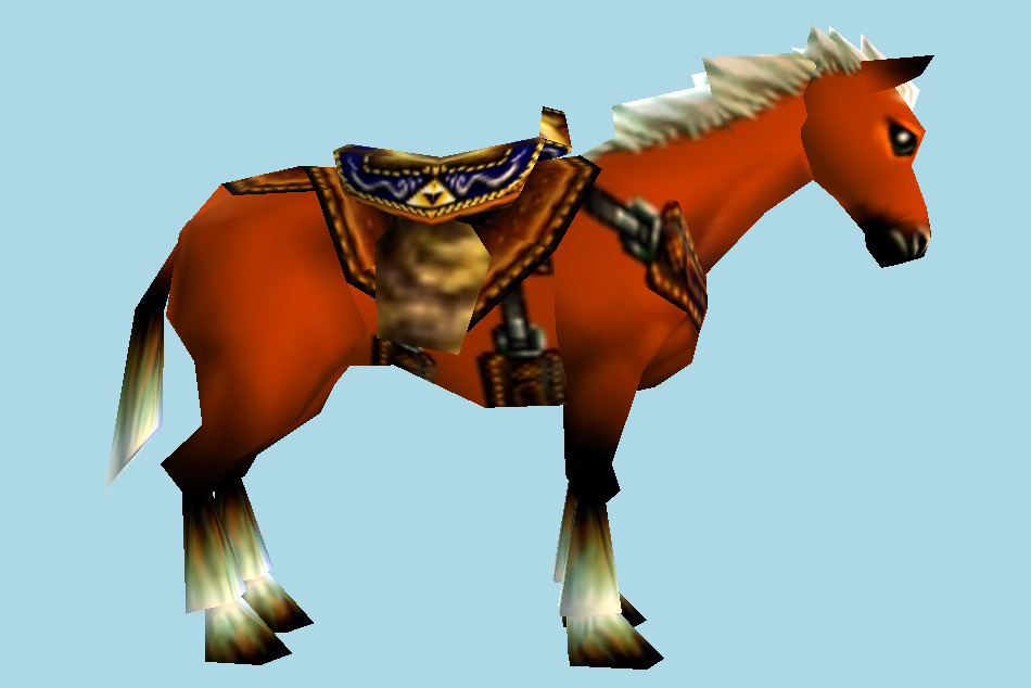 The Legend of Zelda: Ocarina of Time Epona Horse 3d model