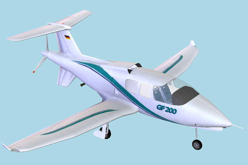 Grob Gf 200 Aircraft 3d model