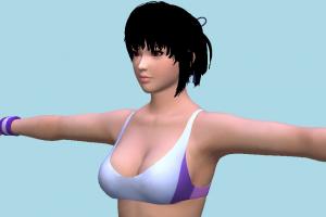 Ayane Dead-or-Alive, girl, female, woman, people, human, tpose, character