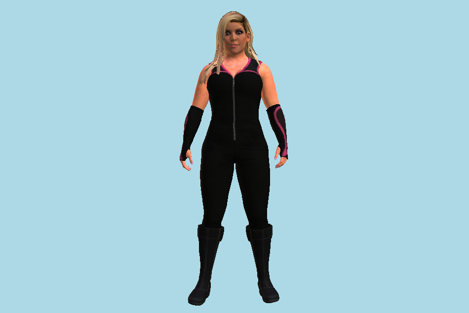 Natalya WWE 2K17 Female Wrestler Superstar Girl 3d model