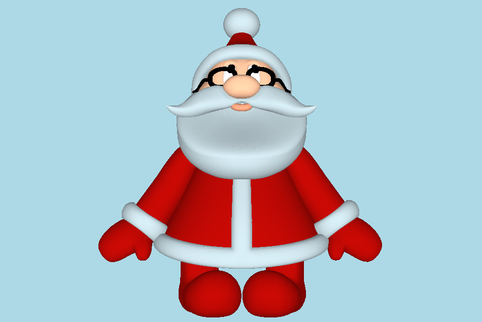 Stylish Santa Claus 3d model
