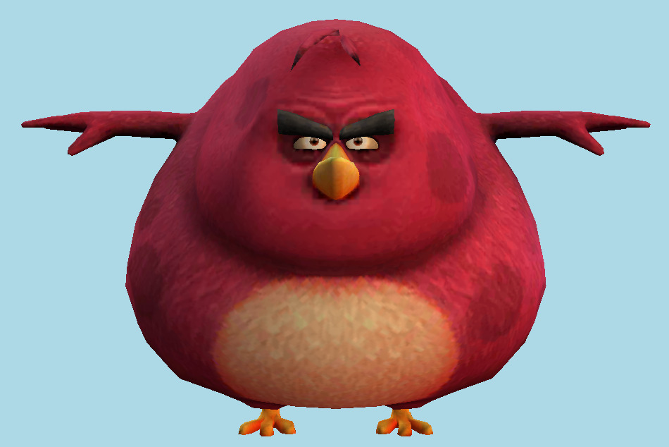 Angry Birds Terence 3d model