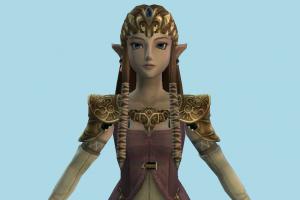 Zelda princess, elf, girl, woman, lady, female, people, human, character, cinderella