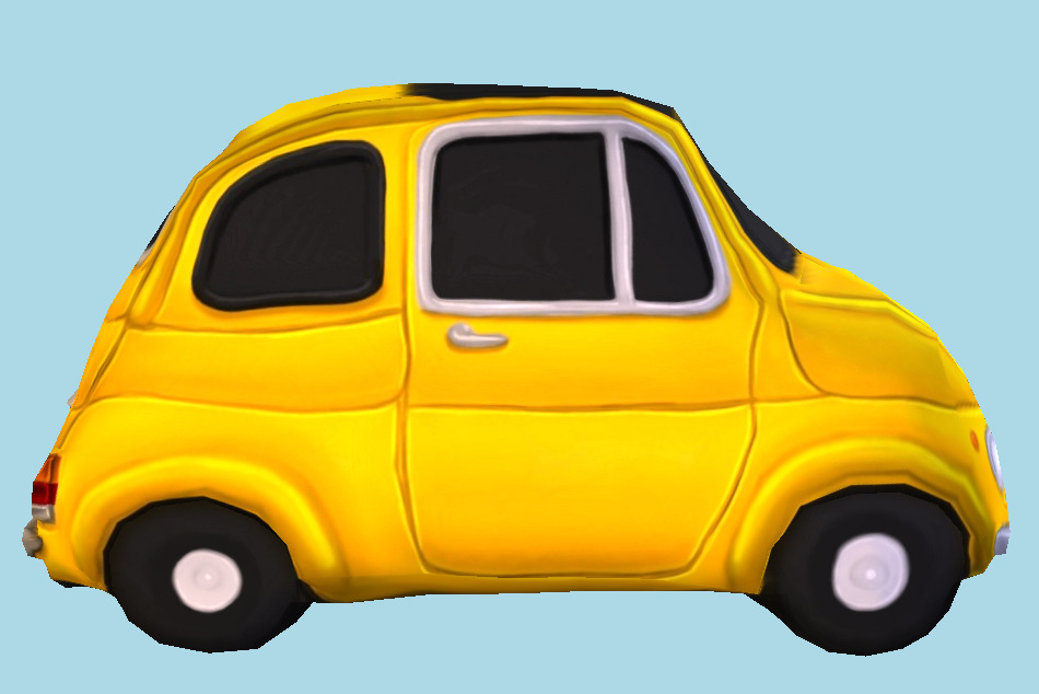 1970 Toy Car 3d model