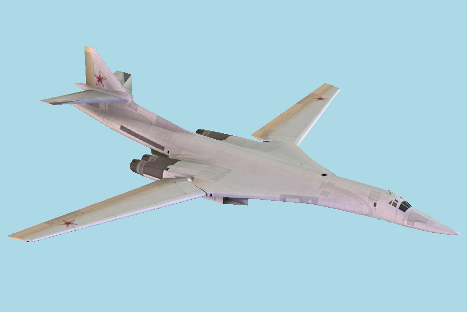 TU-160 Blackjack Spaceship 3d model