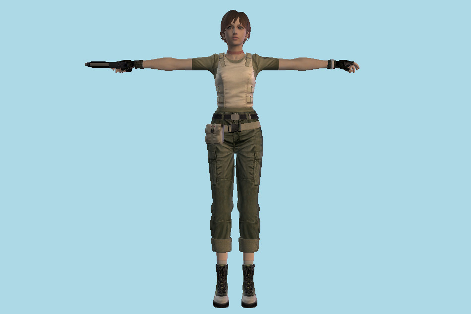 Resident Evil: The Umbrella Chronicles - Rebecca Chambers 3d model