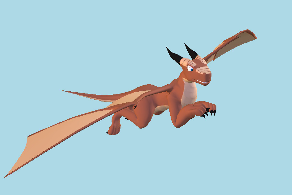 Generic 3D Dragon Cartoon 3d model