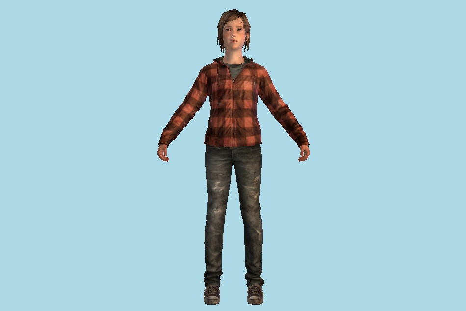 The Last Of Us - TLOU Ellie Girl 3d model