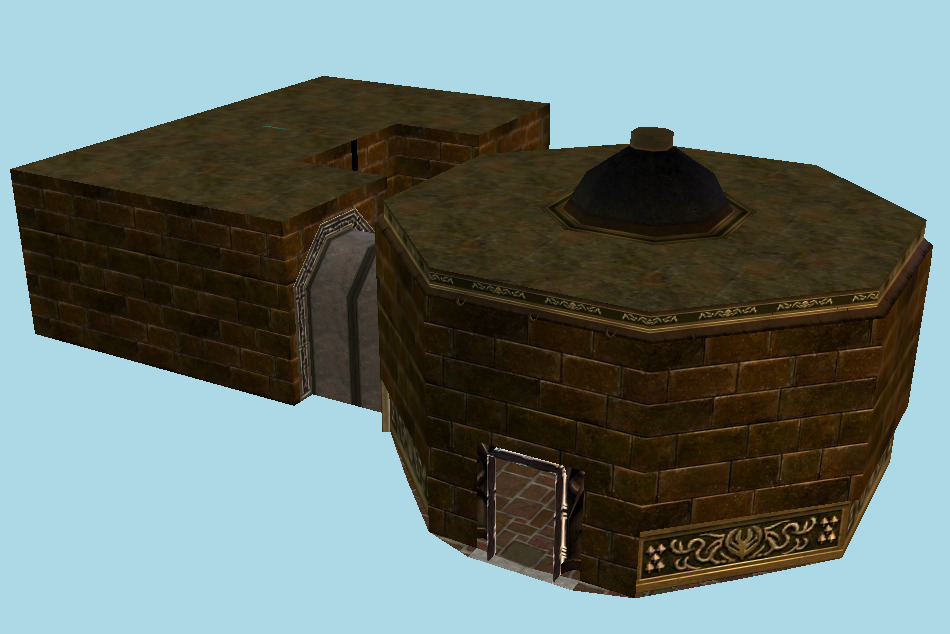 The Legend of Zelda: Ocarina of Time 3D Ganon`s Castle (Inside) 3d model