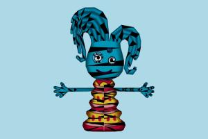 Takoyama Blue FormOct_a uploaded, animated, rigged, rig, model