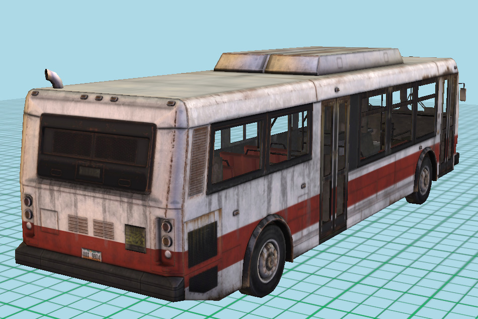 3D model Ikarus bus VR / AR / low-poly