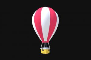 Hot Air Balloon Toy cinema, minimal, sky, transportation, cute, style, baby, kid, toy, basket, balloon, aerial, transport, 4d, child, kindergarten, adventure, hot, flight, travel, icon, play, journey, airship, aircraft, leisure, freedom, trip, ballooning, gondola, aerostat, cartoon, game, low, poly, model, fly, air, abstract, polygon, plastic, simple