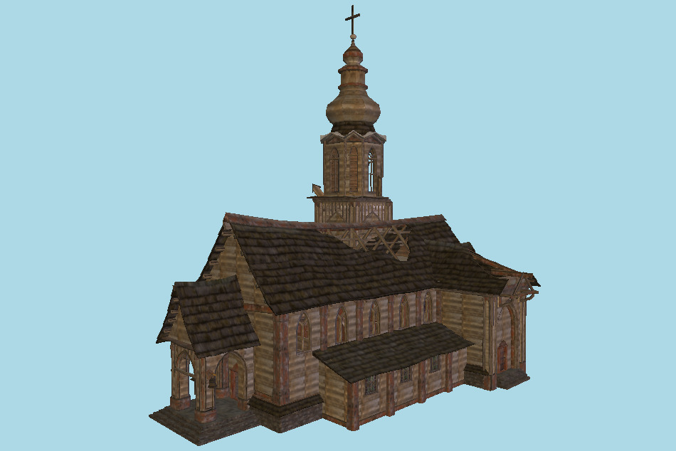 Abandoned Church 3d model